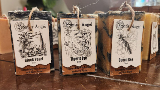 A Hole New Look: Frontier Angel’s Sustainable Soap Labels